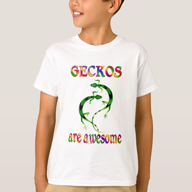 T-shirt Les geckos sont géniaux (Devant)
