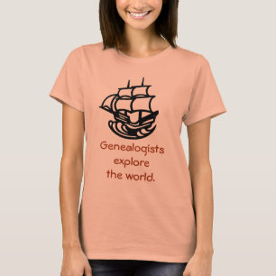 t-shirt - Les généalogistes explorent le monde