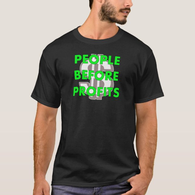 T-shirt les gens avant des bénéfices (Devant)