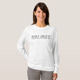 T-shirt Les gens avant le profit   