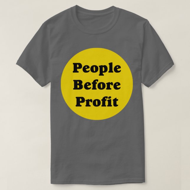 T-shirt Les gens avant le profit (Design devant)