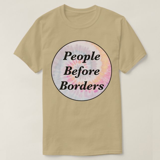 T-shirt Les gens avant les frontières (Design devant)