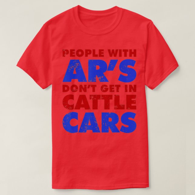 T-shirt Les gens avec Ar's ne s'installent pas dans les vo (Design devant)