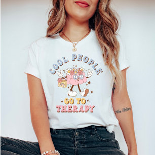 T-shirt Les gens cool et rétro adorent la thérapie