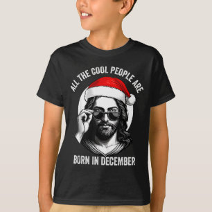 T-shirt Les gens cool rétro sont nés en décembre Christian