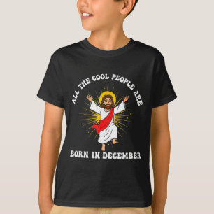 T-shirt Les gens cool sont nés en décembre Christian Noël
