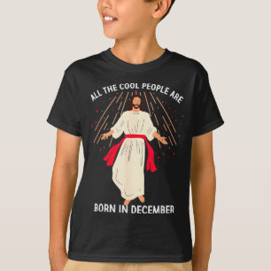T-shirt Les gens cool sont nés en décembre Christian Noël