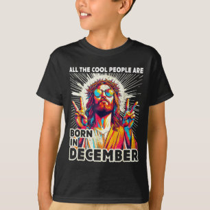 T-shirt Les gens cool sont nés en décembre Christian Noël
