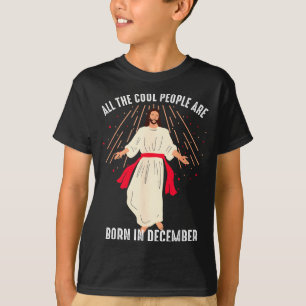 T-shirt Les gens cool sont nés en décembre Christian Noël