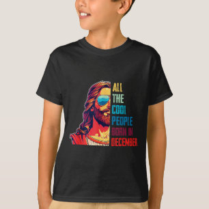 T-shirt Les gens cool sont nés en décembre Christian Noël