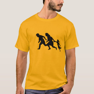 T-shirt Les gens courant sur l'autoroute