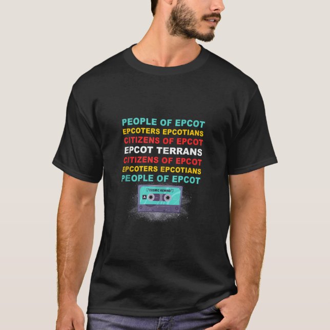 T-shirt Les Gens D'Epcot Épocèrent Les Éptiens Citoyens De (Devant)