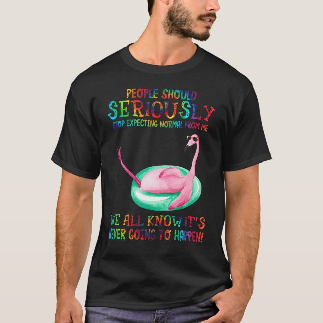 T-shirt Les Gens Devraient Arrêter D'Attendre Normale De M (Devant)