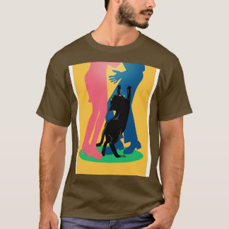 T-shirt Les gens et le chat