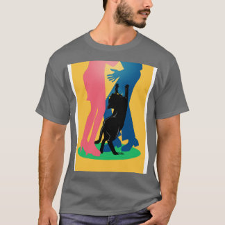 T-shirt Les gens et le chat