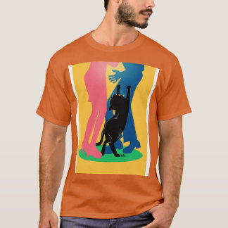 T-shirt Les gens et le chat
