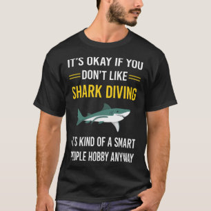 T-shirt Les gens intelligents Plongeur de requins