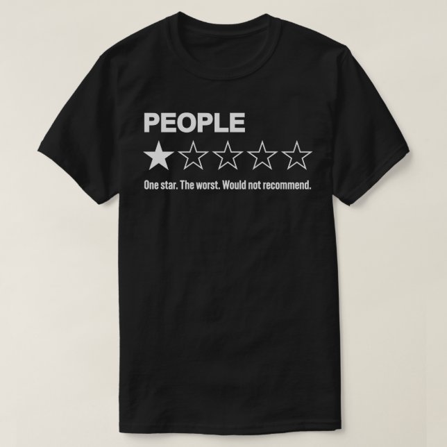 T-shirt Les Gens Les Pires Ne Recommanderaient Pas Drôle H (Design devant)