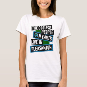 T-shirt Les gens les plus cool sur Terre vivent à Pleasant