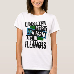 T-shirt Les gens les plus froids du monde vivent en Illino