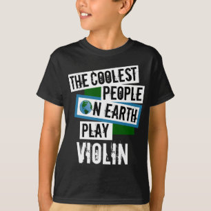 T-shirt Les gens les plus froids sur Terre jouent au violo