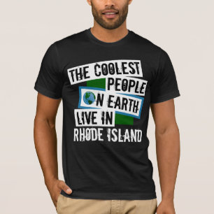 T-shirt Les gens les plus froids sur terre vivent à Rhode 