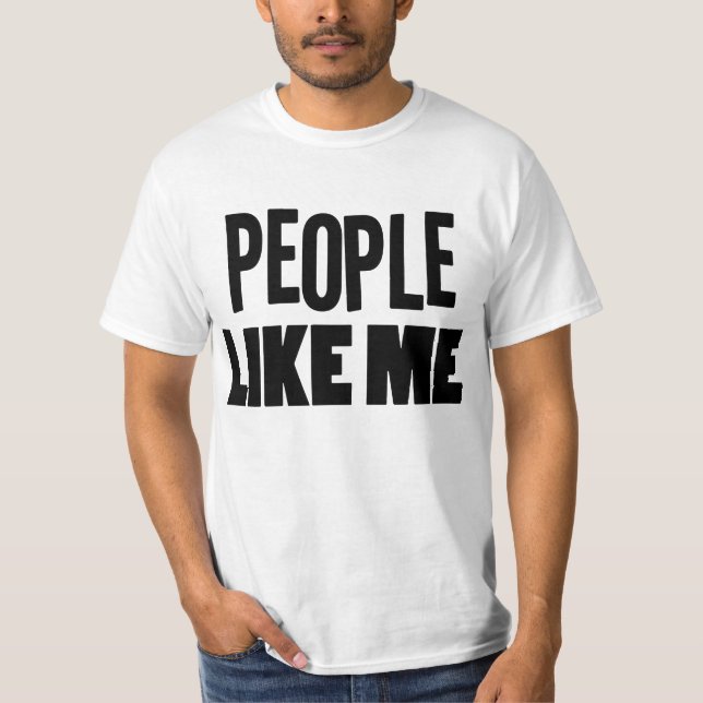 T-shirt Les gens m'aiment noir (Devant)