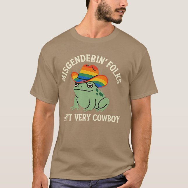 T-shirt Les gens mal-pensants ne sont pas des cowboys - LG (Devant)