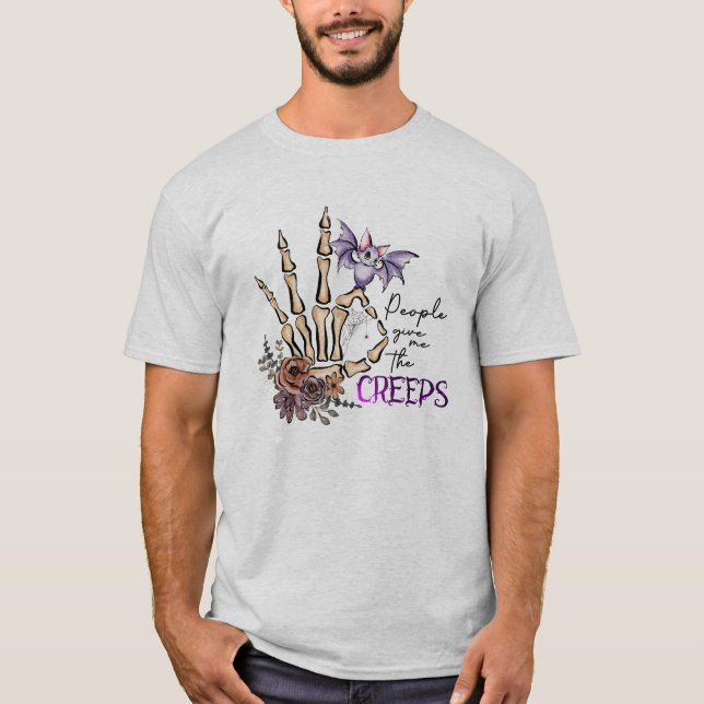 T-SHIRT LES GENS ME DONNENT LA SCÈNE DE SKELTON CREEPS (Devant)