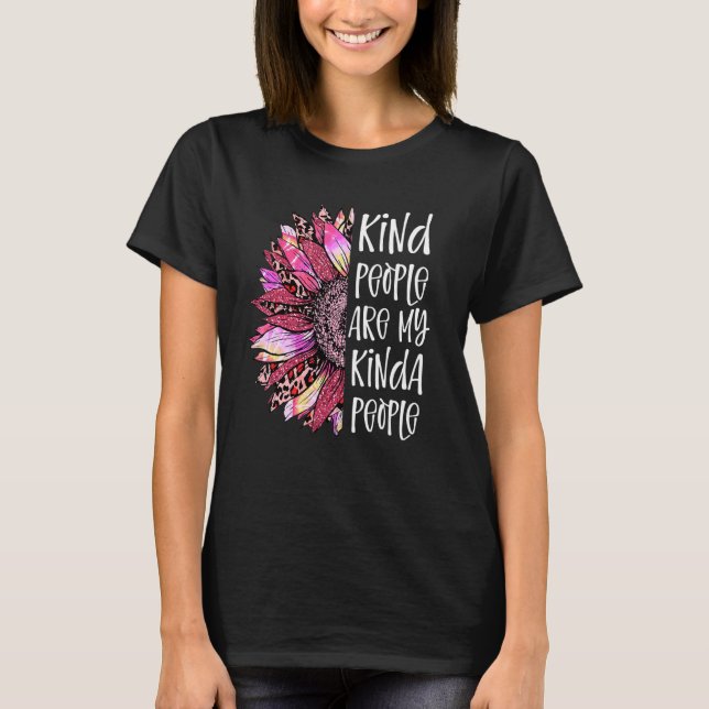 T-shirt Les Gens Sont Mes Gens Kinda Pink Leopard Sunf (Devant)