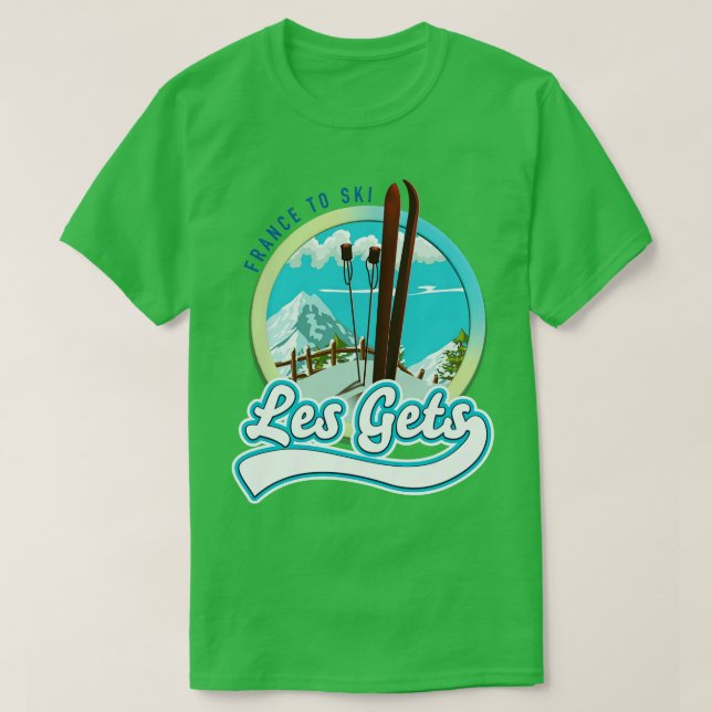 T-shirt Les Gets france (Design devant)