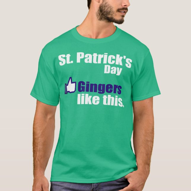 T-shirt Les gingembres aiment le jour de St Patrick (Devant)