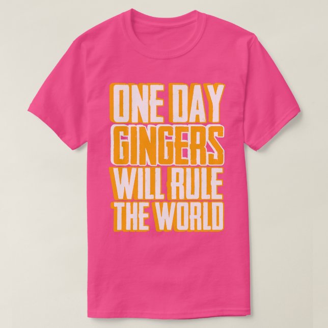T-shirt Les Gingers vont dominer le Red Red Red Orange Hai (Design devant)