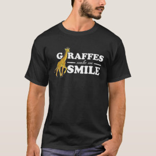T-shirt Les girafes me font sourire Stupéfiants vêtements 