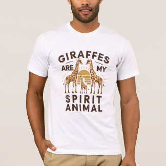 T-shirt Les girafes sont mon esprit animal