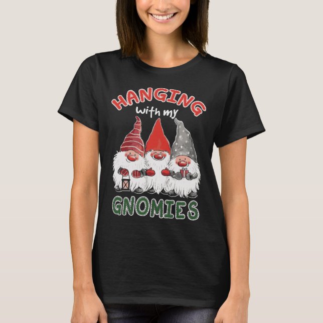 T-shirt Les Gnomes de Noël de Père Noël Gardening (Devant)