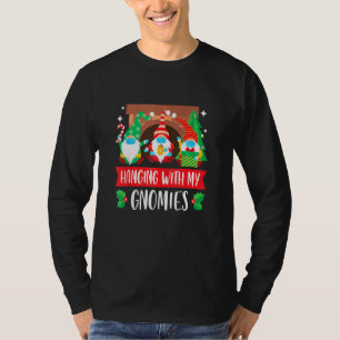 T-shirt Les Gnomes Visent Le Masque Drôle Pajama De Noël P
