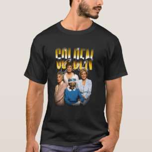 T-shirt Les Golden Girls Chrome Doré Drôle de Série Télévi