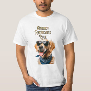 T-shirt Les Golden Retrievers règnent