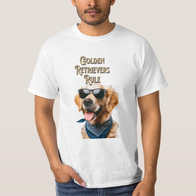 T-shirt Les Golden Retrievers règnent (Devant)