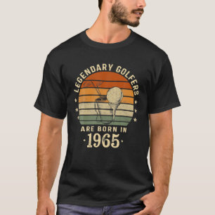T-shirt Les Golfeurs Légendaires Sont Nés En 1965 56e Anni