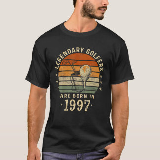 T-shirt Les Golfeurs Légendaires Sont Nés En 1997 25E Anni