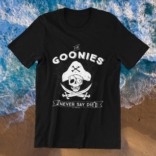 T-shirt Les Goonies "Ne jamais dire mourir" Pirate Badge