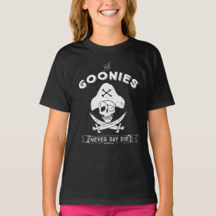 T-shirt Les Goonies "Ne jamais dire mourir" Pirate Badge