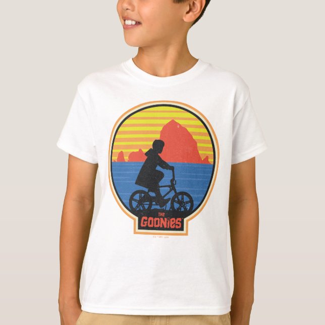 T-shirt Les Goonies Retro Mikey équitation Vélo Graphique (Devant)