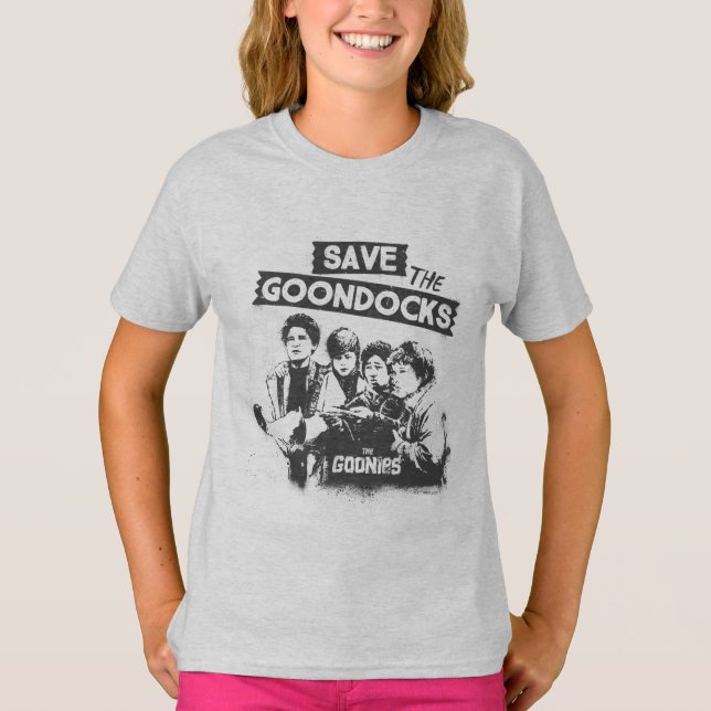 T-shirt Les Goonies "Sauvez Les Quais De Goon" (Devant)