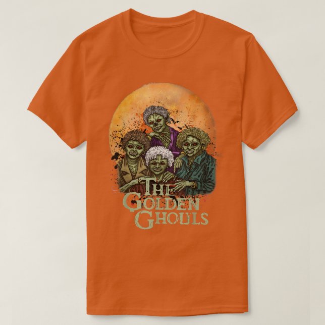 T-shirt Les Gouls d'or Halloween Zombie Inspiré Art 27 (Design devant)