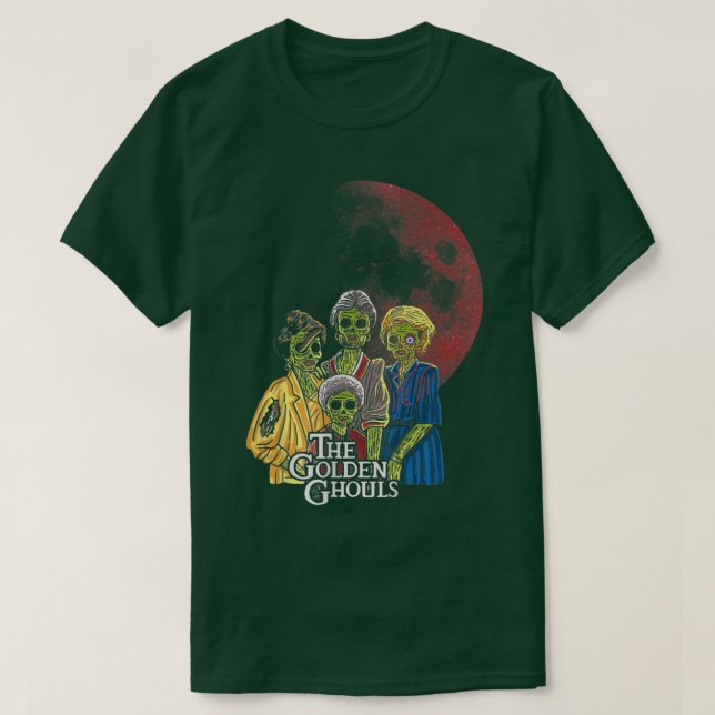 T-shirt Les Gouls d'or Halloween Zombie Inspiré Art Fu (Design devant)