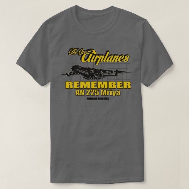 T-shirt Les grands avions AN225 Mriya (Design devant)