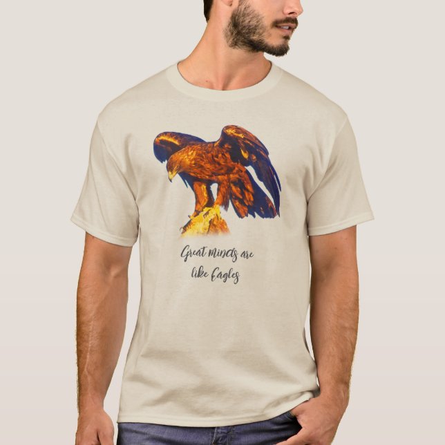 T-shirt Les Grands Esprits Sont Comme Des Aigles | Base ma (Devant)